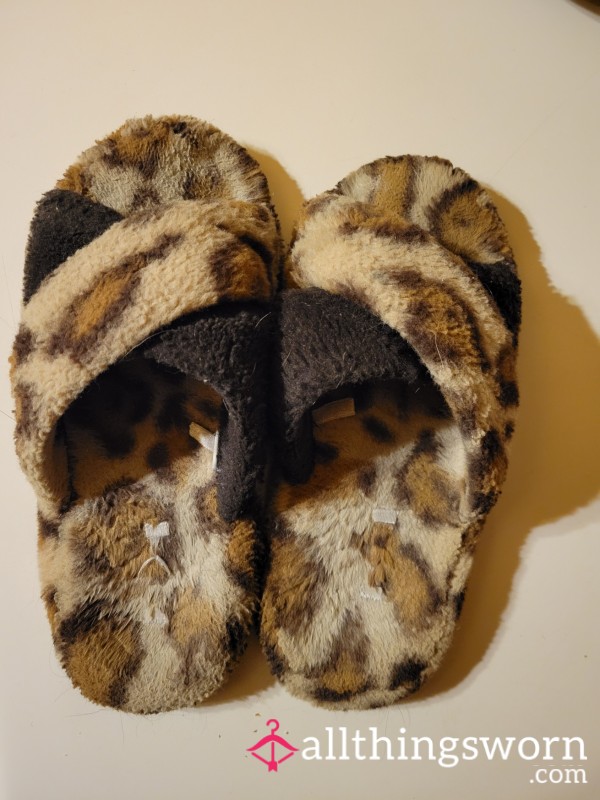 Leopard Print Slippers