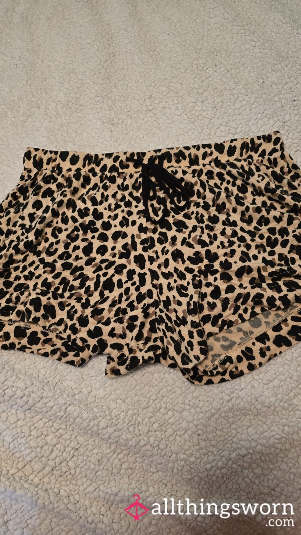 Leopard Print Soft Shorts