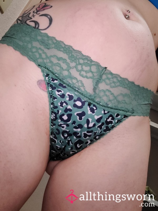 Leopard Print Thong