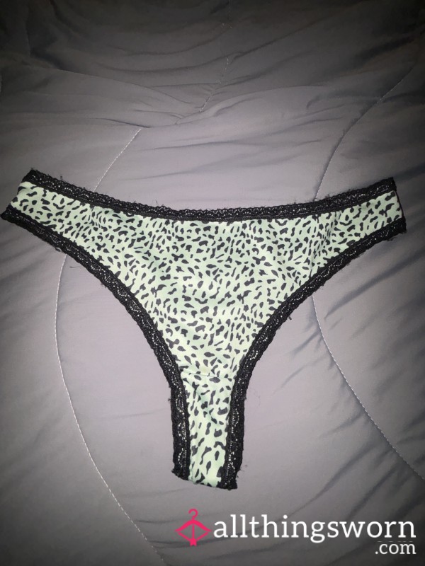 Leopard Print Thong