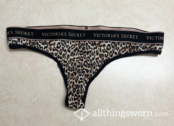 Leopard Print Thong