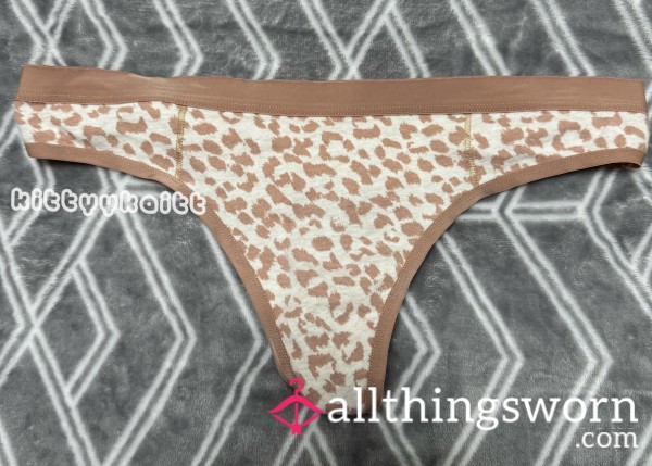 Leopard Thong