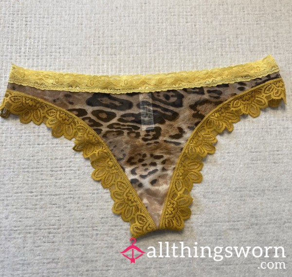 Leopard Thong