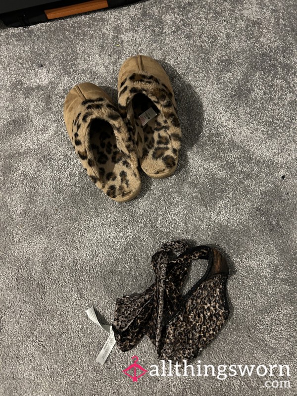 Leopard Well Used Slippers