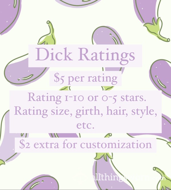 Let Me Rate Your C*ck