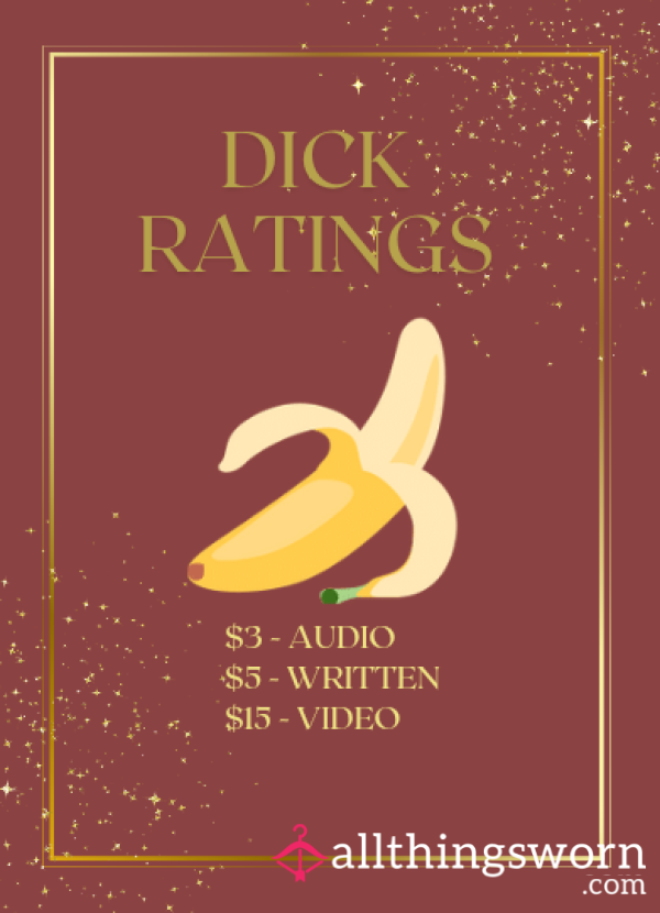 Let Me Rate Your D*ck!