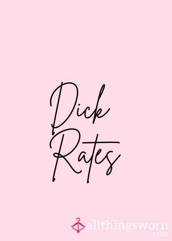 Let Me Rate Your D*ck🍆