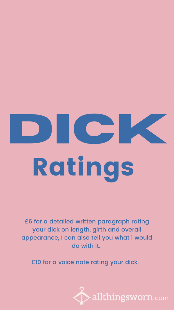 Let Me Rate Your D*ck!