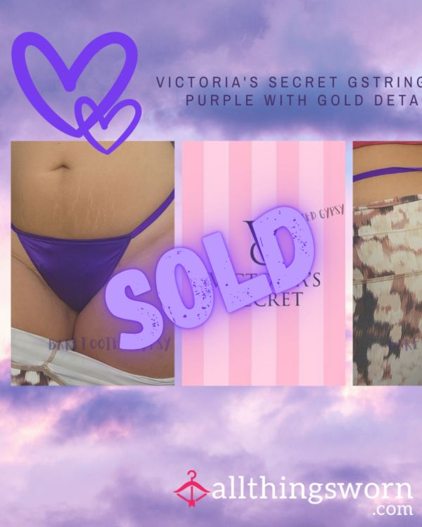 😈😈 Let's Be Naughty! Sl*tty Purple Gstring