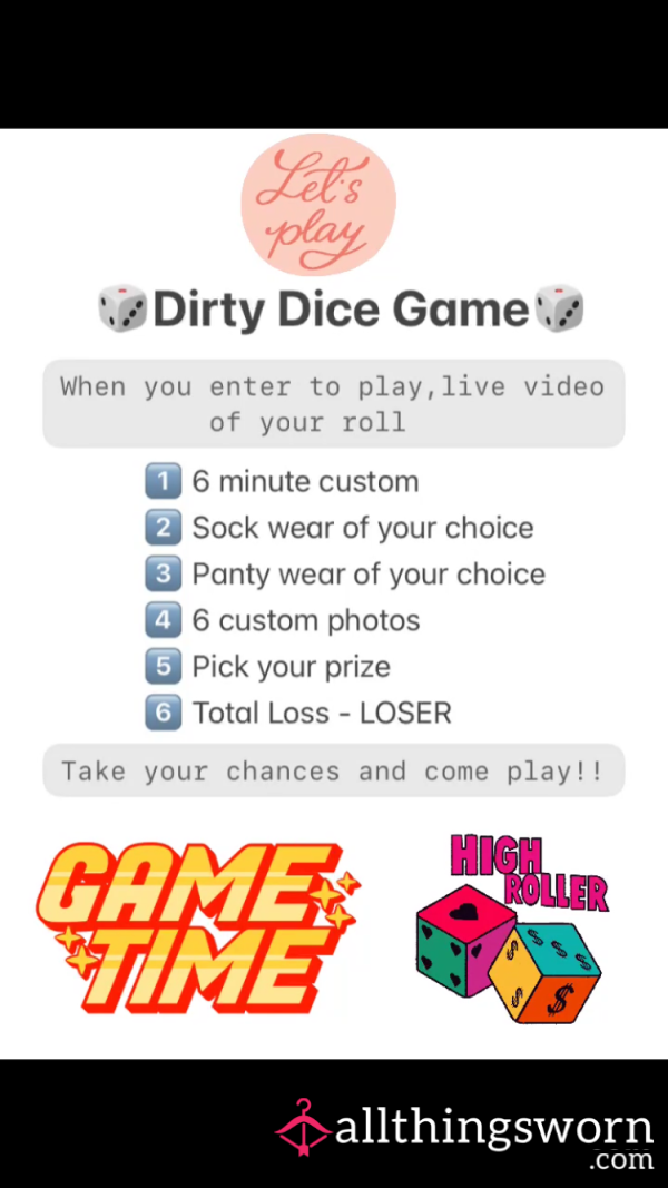 🎲 LETS ROLL 🎲 Dirty Dice Game 🎲