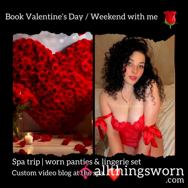 Let’s Spend Valentine Together ❤️ Worn Lingerie | Custom Videos Available From The Spa | Spa Weekend Vblog Available ❤️