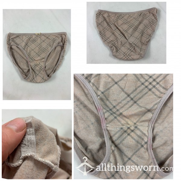 LG Nude Pink Argyle Panty Brief