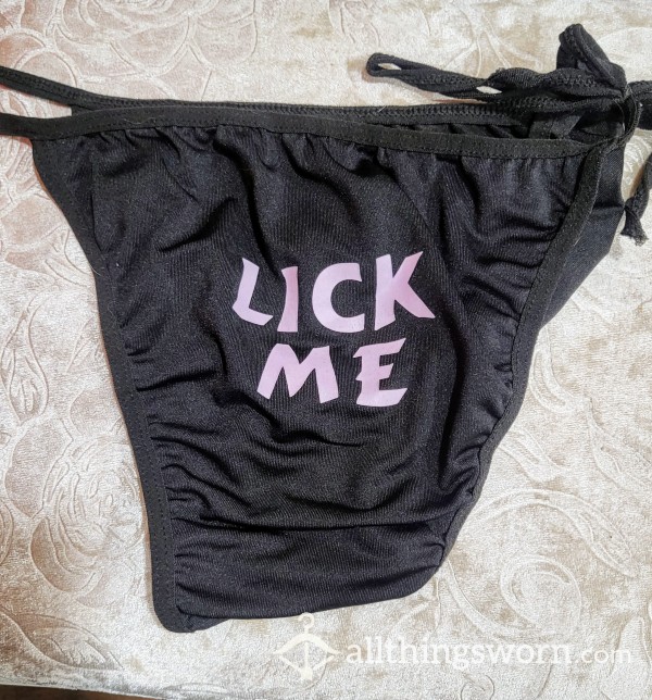 "Lick Me" String Bikini 😈