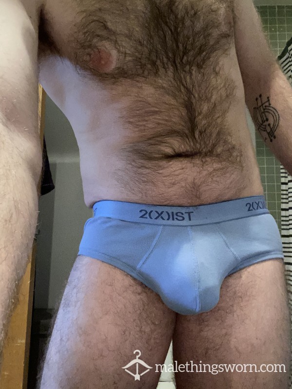 Light Blue 2xist Cotton Briefs