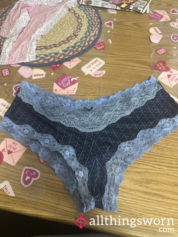 Light Blue And Dark Blue Panties