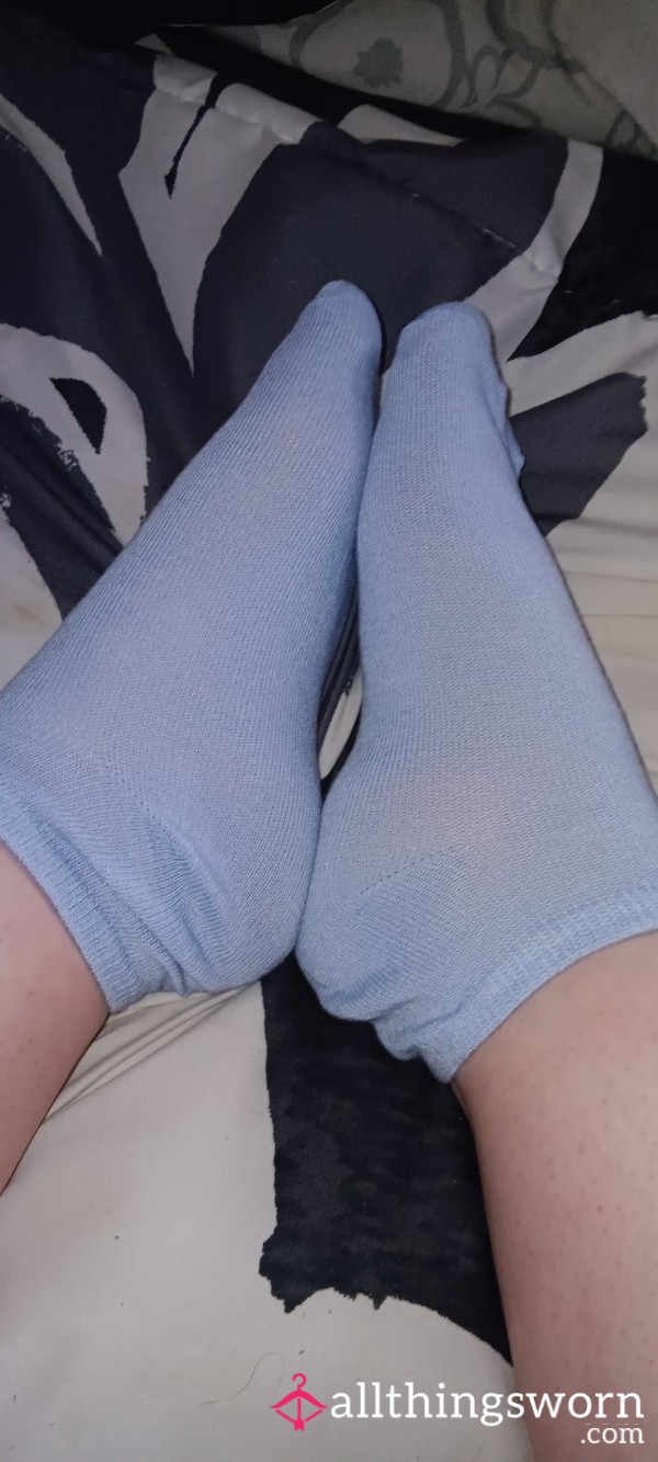 Light Blue Ankle Socks