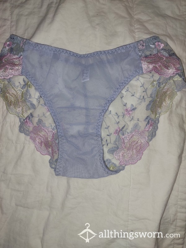 Light  Blue Lace Knickers