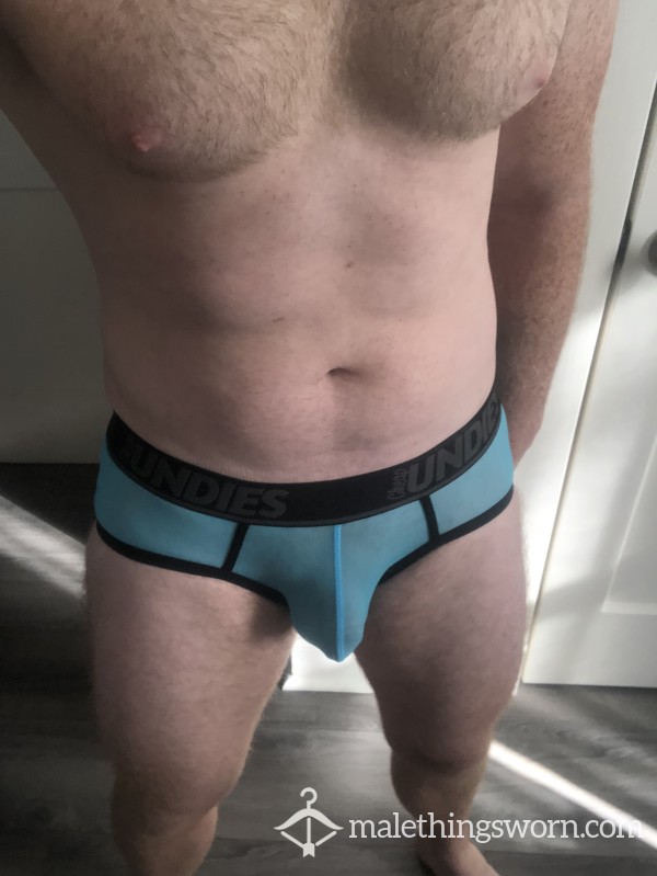 Light Blue Polyamide Briefs