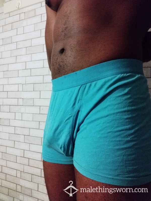 Light Blue Worn Briefs