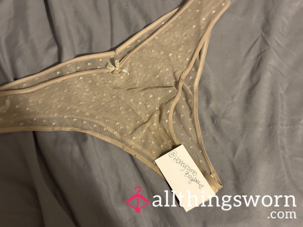 Light Brown Touched In And Worn Panties <3