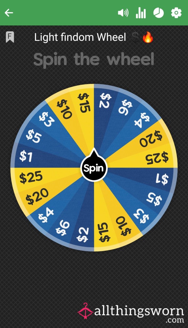 Light Findom Wheel