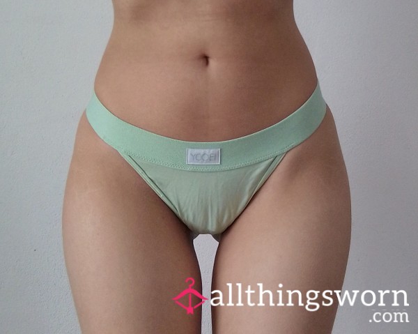 💚 Light Green Cotton G-string 💚