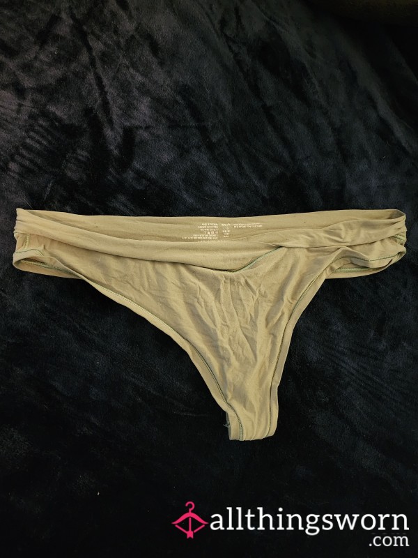 Light Green Well-worn Thong To Be Soaked For You