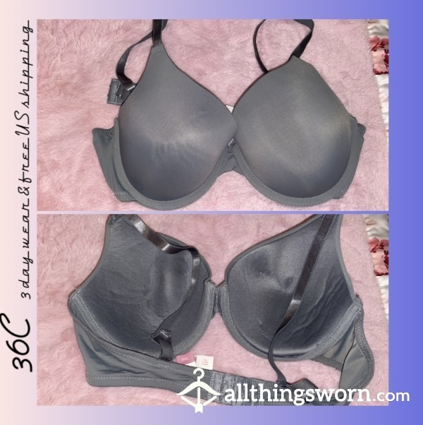 Light Grey Bra. 36C. 3 Day Wear & Free US Shipping 🖤