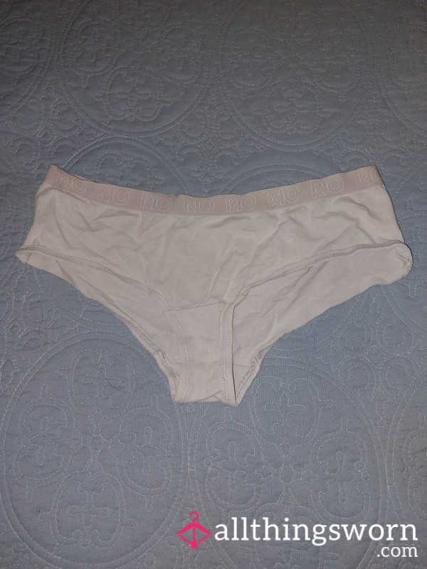 Light Grey Cotton Cheeky Panties - Includes Free Play