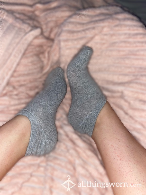 Light Grey Gym Ankle Socks🤍