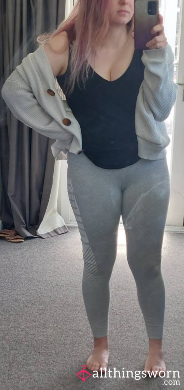 Light Grey Puma Leggings - Size Small