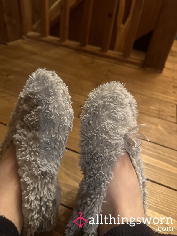 Light Grey Stinky Old Slippers