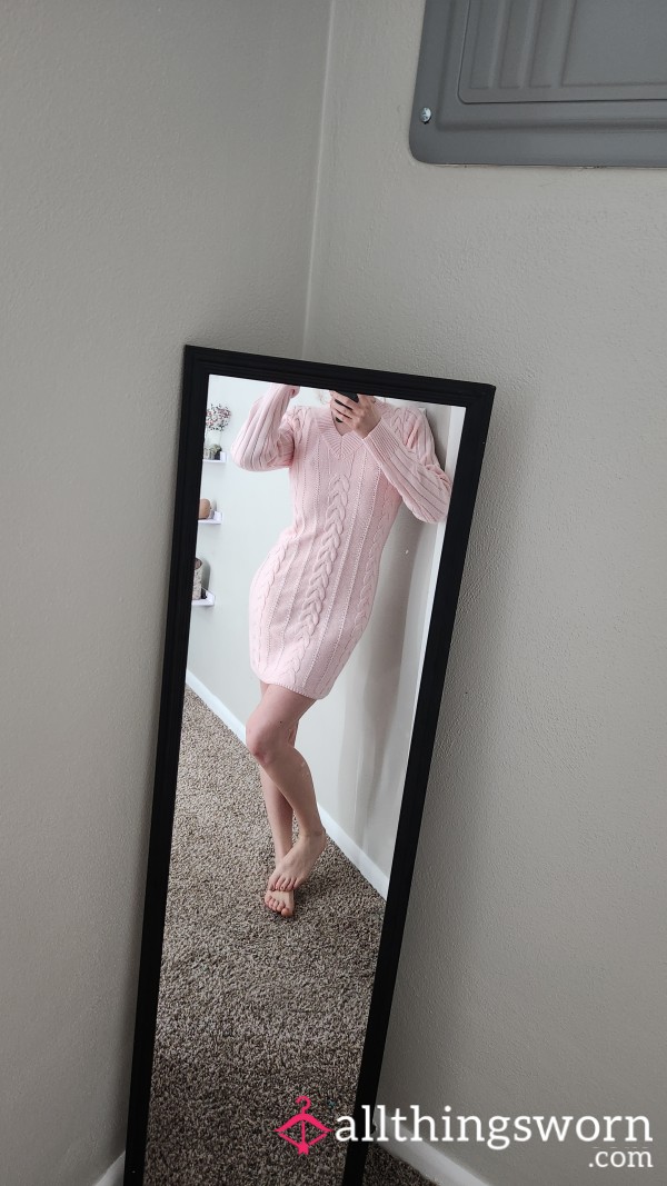 🍨 Light Pink Sweater Dress 🍨