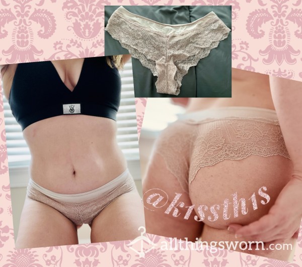 Light Pink Victoria’s Secret Cheeky Lace Panties