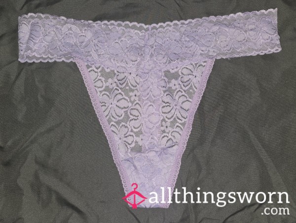 Light Purple Lacey Thong