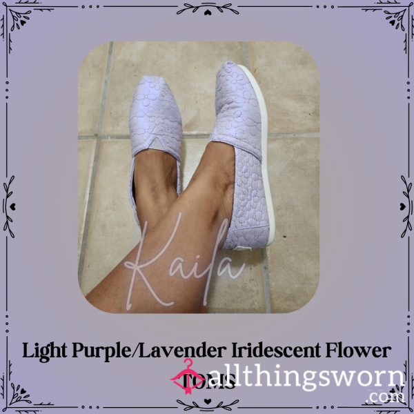 Light Purple/Lavender Iridescent Flower TOMS