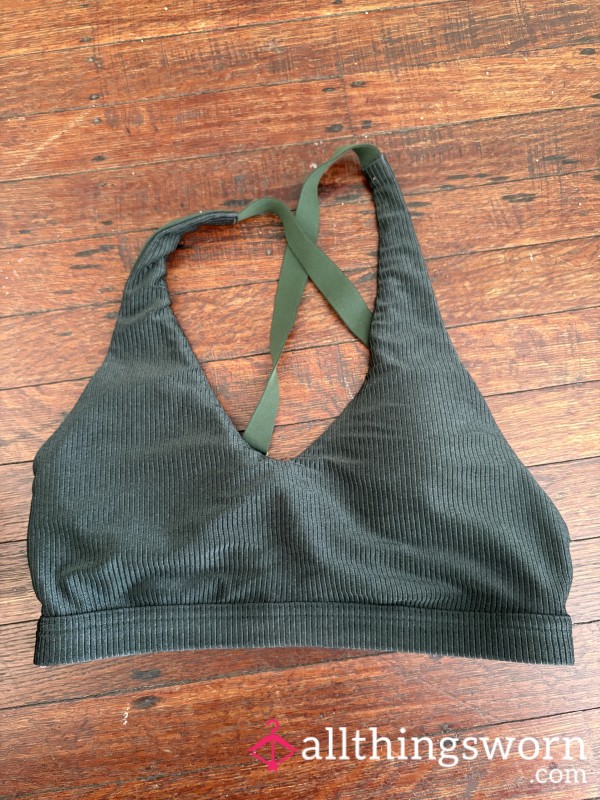 Lightly Soaked And Sweaty Sports Bra