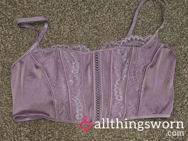 Lilac Lace Corset Top