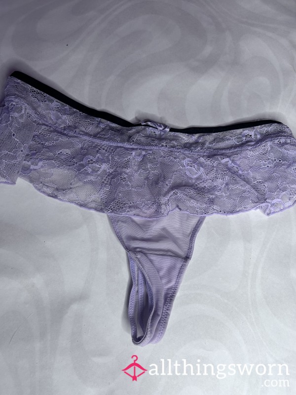 Lilac Purple Panties Thongs Video Included