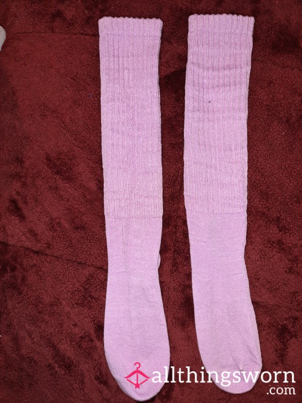 Lilac Thick Socks