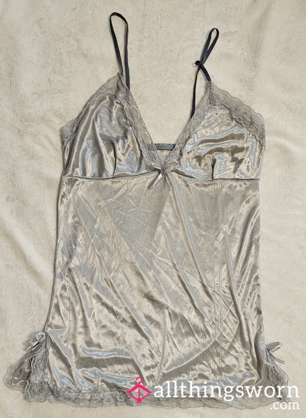 Lingerie: Silver-lining⛅️ Satin Babydoll Nightie