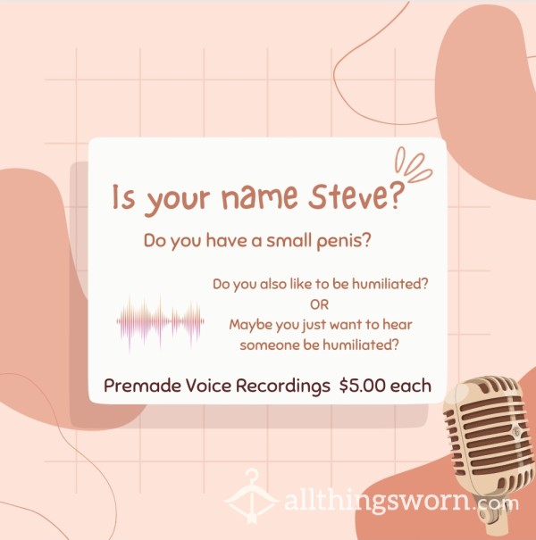 Listen To Me Humiliate "Steve" 😈