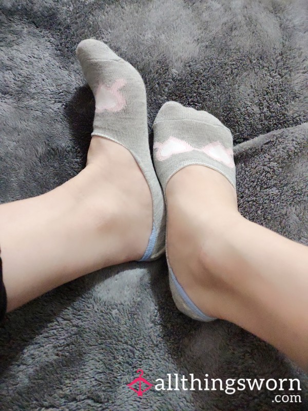 Little Gray Socks No Show Socks Ballerina Cut*