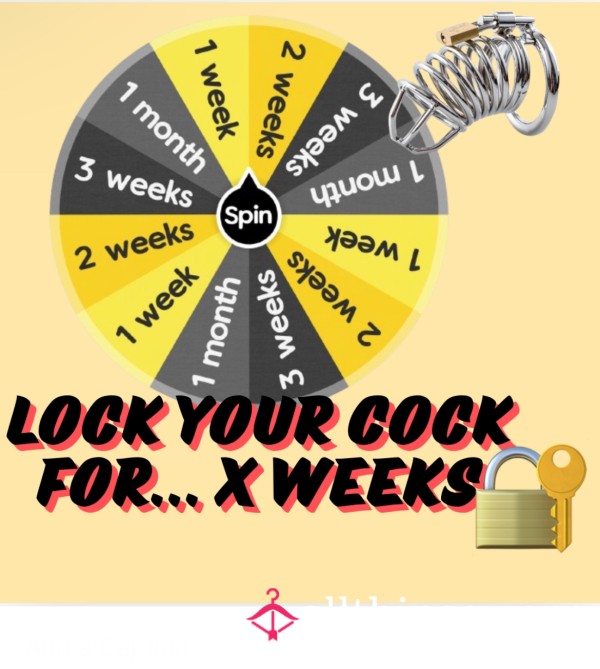 Lock Your C*ck For ? Weeks - Chastity Spin Edging Denial Wheel For Cuck Sissy Slave Beta Losers