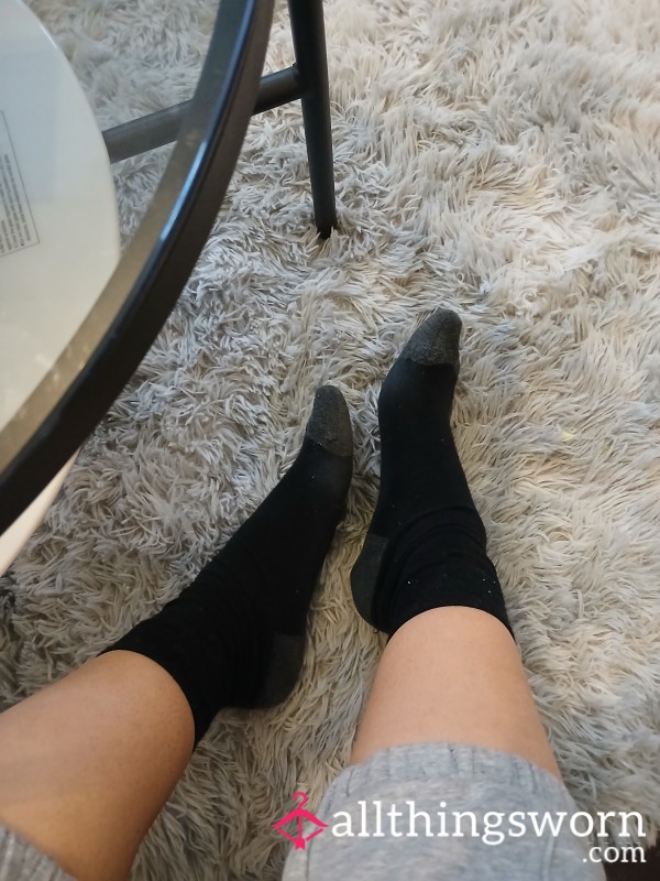 Long Black Socks