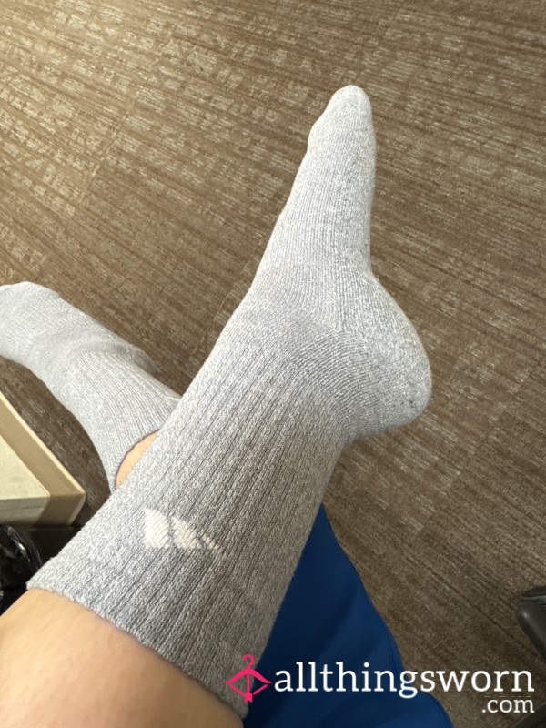 Long Grey Socks