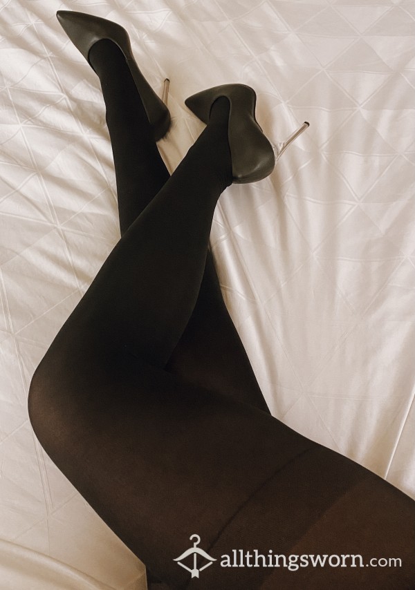 Opaque Long Haul Flight Pantyhose