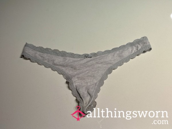 Long-Loved Grey Aerie Thong 💝