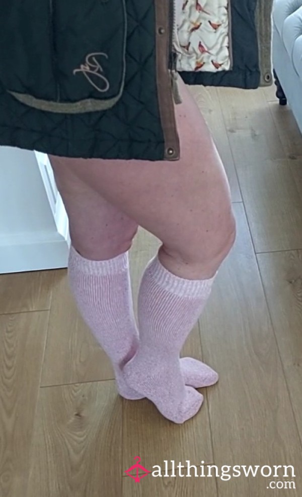 Long Pink ...... Welly Socks