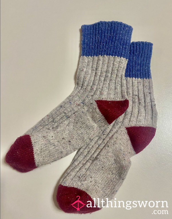 Long-used & Worn 100% Wool Socks